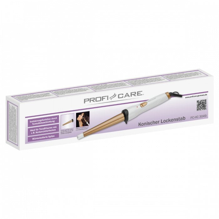 EAN 4006160304909 - ProfiCare PC-HC 3049 Rizador de pelo Oro, Blanco 25 W imagen 2