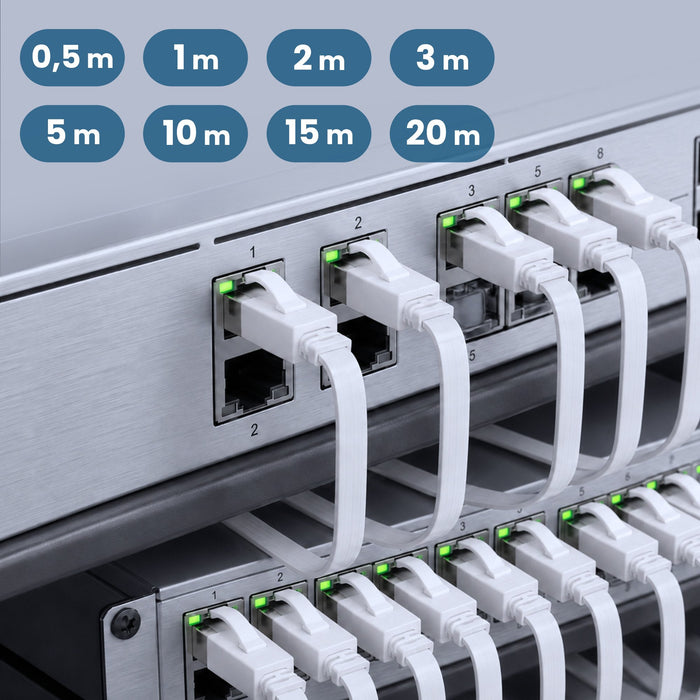 EAN 5904960297850 - Extralink LAN PATCHCORD CAT.8 U/FTP 3M 40G FLAT SHIELDED FOILED TWISTED PAIR BARE COPPER WHITE cable de r imagen 13