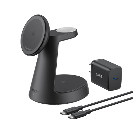 EAN 0194644206765 - Anker MagGo Auriculares, Smartphone, Reloj inteligente Negro USB Cargador inalámbrico Carga rápida Interi imagen 1