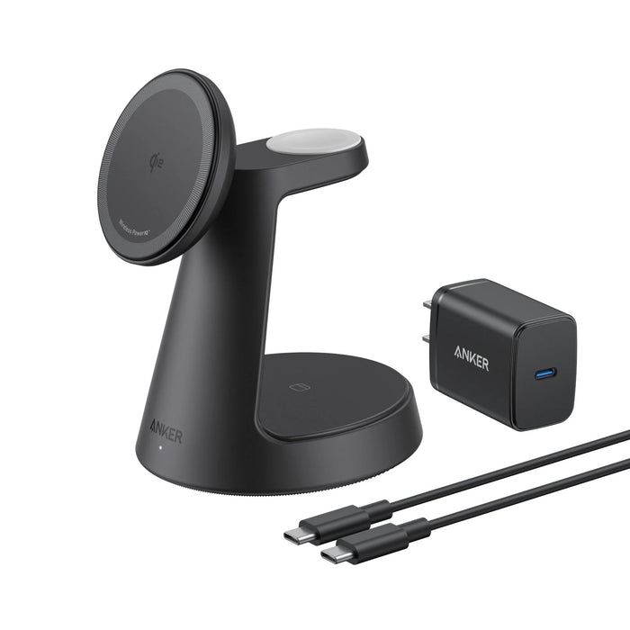 EAN 0194644206765 - Anker MagGo Auriculares, Smartphone, Reloj inteligente Negro USB Cargador inalámbrico Carga rápida Interi imagen 1