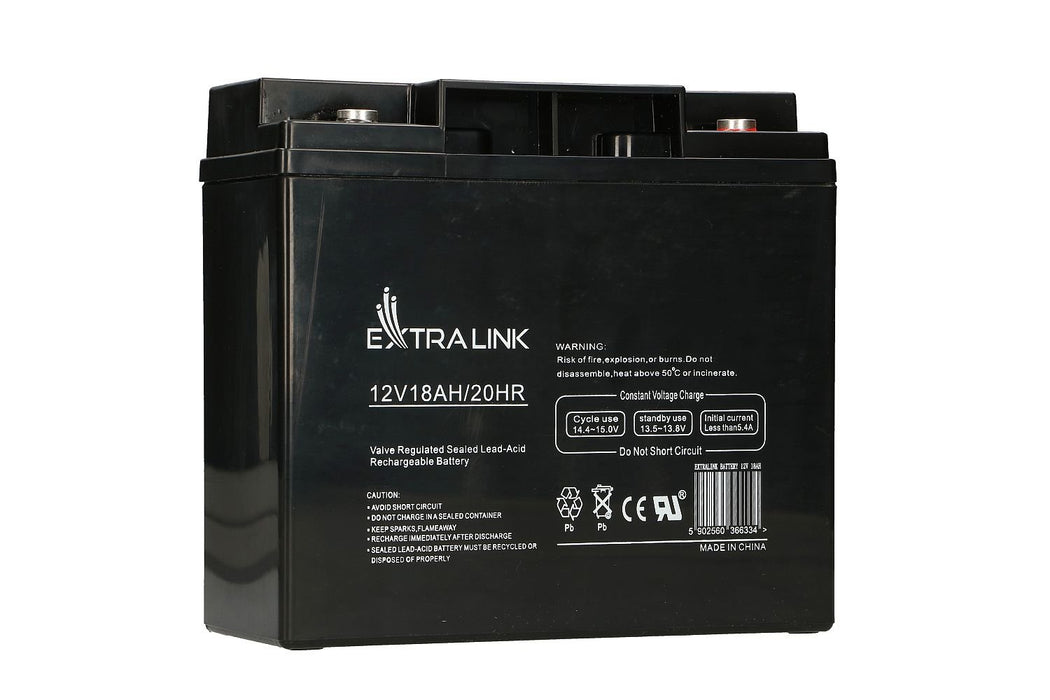 EAN 5902560366334 - Extralink AKUMULATOR BATTERY ACCUMULATOR AGM 12V 18AH - Batterie - 18.000 mAh Sealed Lead Acid (VRLA) 13, imagen 1