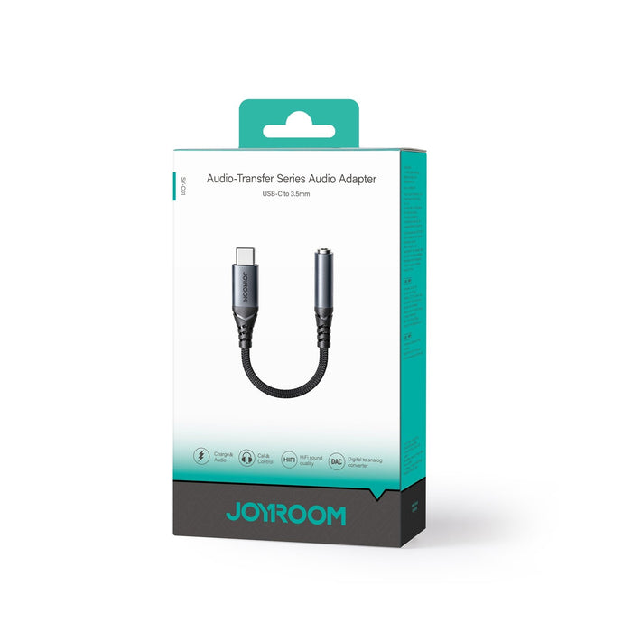 EAN 6956116773854 - JOYROOM SY-C01 cambiador de género para cable Type-C 3.5mm Negro imagen 2