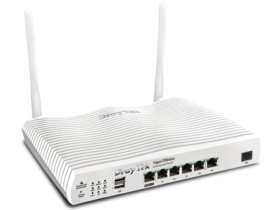 EAN 4710484744050 - DrayTek Vigor 2866AX: Gfast Modem-Firewall router inalámbrico Gigabit Ethernet Doble banda (2,4 GHz / 5 G imagen 4