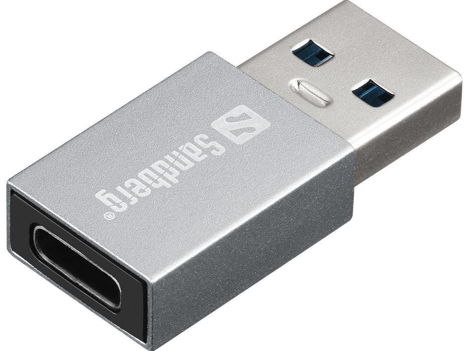 EAN 5705730136467 - Sandberg 136-46 cambiador de género para cable USB-A USB-C Aluminio imagen 1