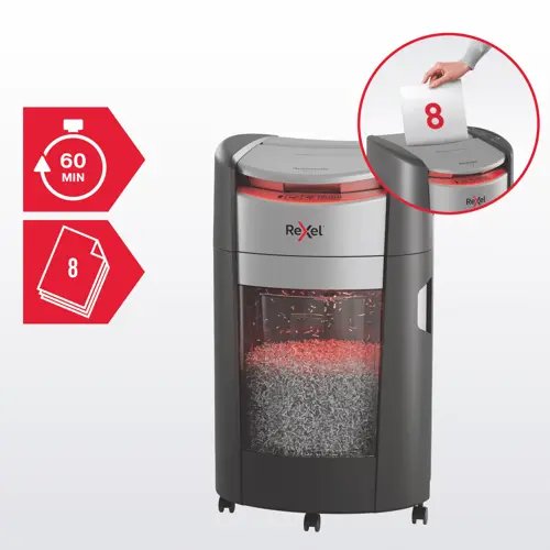 EAN 5028252658652 - Rexel ShredMax AutoFeed+ 300M triturador de papel Microcorte 55 dB 22,5 cm Negro imagen 7
