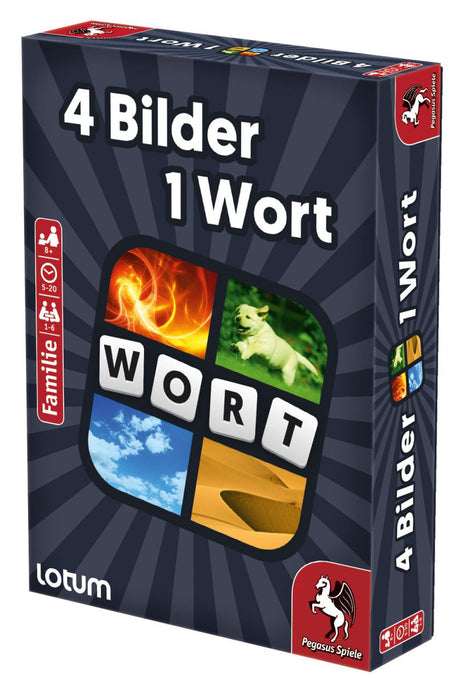 EAN 4250231717857 - Pegasus Spiele 4 Bilder 1 Wort - Das Kartenspiel 4 Pics 1 Word 20 min Juego De Cartas Familia imagen 2