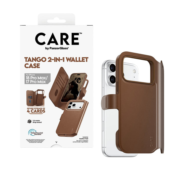 EAN 5715685043840 - PanzerGlass CARE™ by ® Tango 2-in-1 Wallet Case Brown w. MagSafe iPhone 2026 Pro Max | 17 Pro Max funda p imagen 5