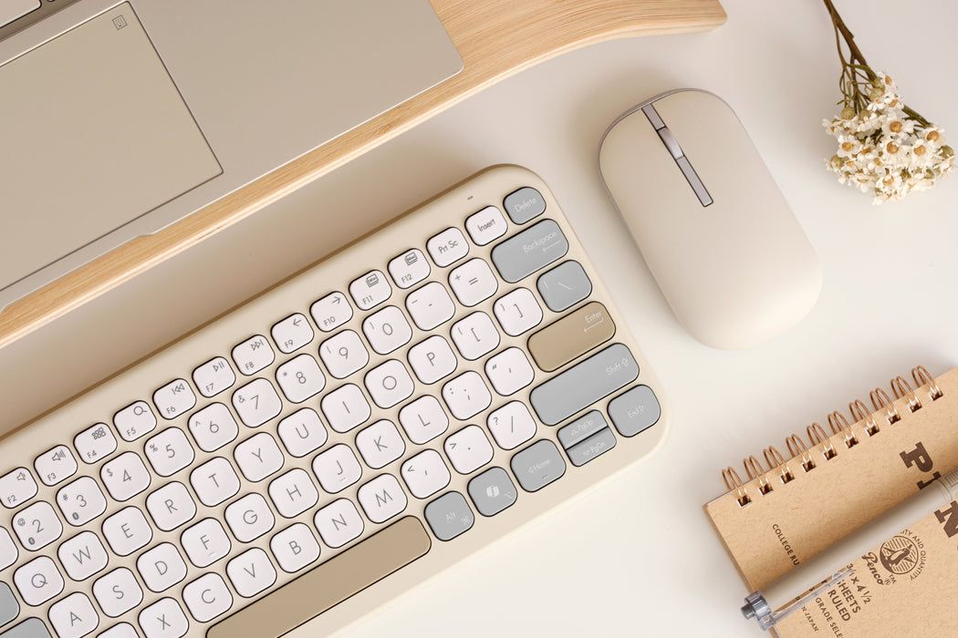 EAN 4711387539033 - ASUS Marshmallow Keyboard KW100 teclado Hogar Bluetooth QWERTZ Alemán Beige, Gris, Blanco imagen 9