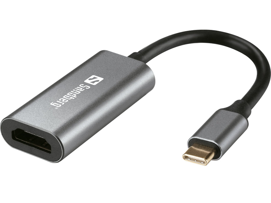 EAN 5705730136122 - Sandberg 136-12 adaptador de cable de vídeo USB Tipo C Aluminio, Blanco imagen 1