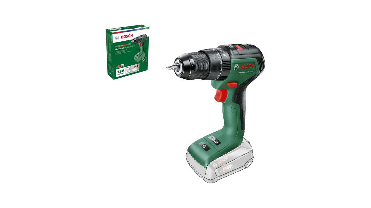 EAN 4053423230871 - Bosch Universal Impact 18V-60 1900 RPM Sin llave 1,3 kg Negro, Verde imagen 3
