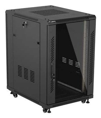EAN 5901969448283 - Lanberg FF01-6818-12B armario rack 18U Rack o bastidor independiente Negro imagen 3