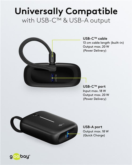 EAN 4040849762512 - Goobay 76251 batería externa Polímero de litio 10000 mAh Negro imagen 9
