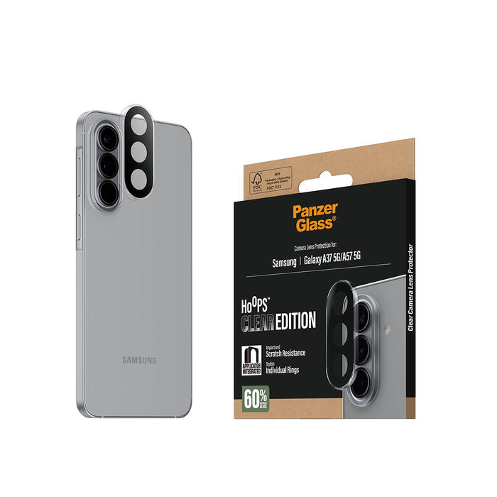 EAN 5715685046971 - PanzerGlass ® Hoops® Camera Lens Protector Transparent Samsung Galaxy A37 5G | A57 5G Protector de pantal imagen 6