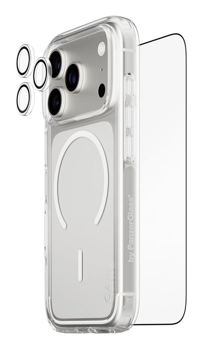 EAN 5715685027390 - PanzerGlass ® | CARE by ® 3-in-1 Flagship Explorer Bundle iPhone 17 Pro Protector de pantalla Apple 1 pie imagen 2