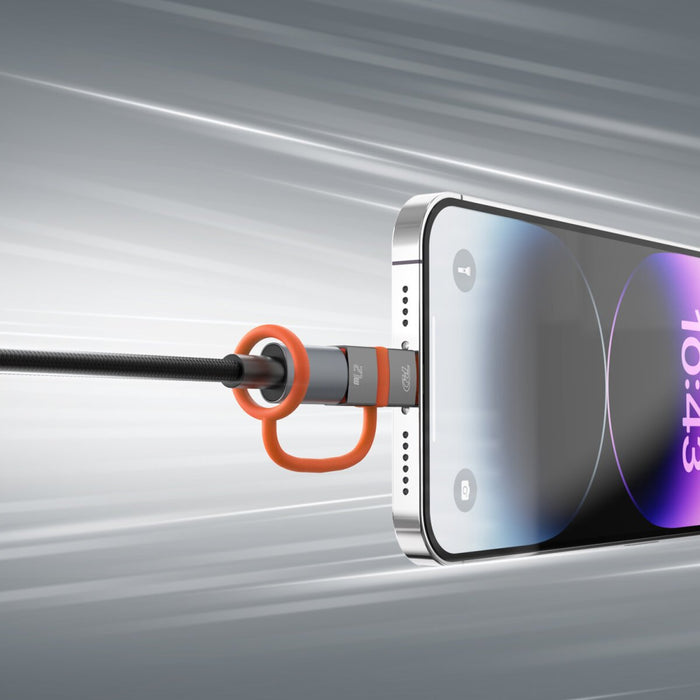 EAN 4252011911677 - 4smarts 541522 adaptador de cable de vídeo Lightning USB Tipo C Gris, Naranja imagen 7