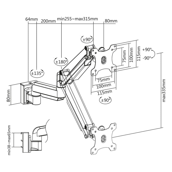 EAN 4043718293384 - InLine 23183C accesorio para soporte de monitor imagen 8