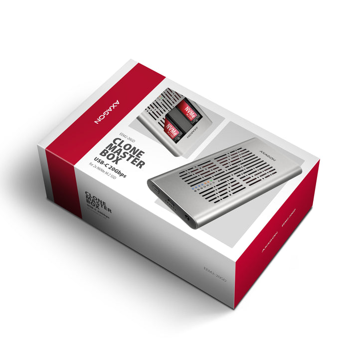EAN 8595247909107 - Axagon EEM2-20GD base de conexión para disco duro USB 3.2 Gen 2 (3.1 Gen 2) Type-C Negro, Gris imagen 12