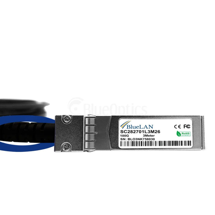 EAN 4063232340944 - BlueOptics CAB-DAC3M-Q28B4-BL Cable de fibra óptica e InfiniBand 3 m QSFP28 4x SFP28 DAC Negro imagen 5