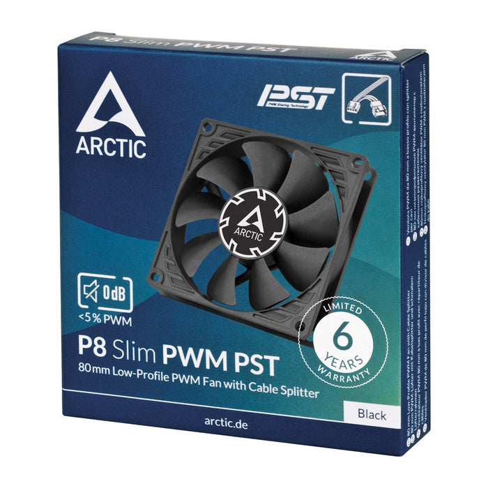 EAN 4895213704199 - ARCTIC P8 Slim PWM PST Carcasa del ordenador Ventilador 8 cm Negro 1 pieza(s) imagen 6