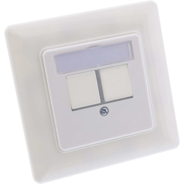 EAN 4043718312566 - InLine 76202Z caja de tomacorriente 2 x RJ-45 Blanco imagen 1