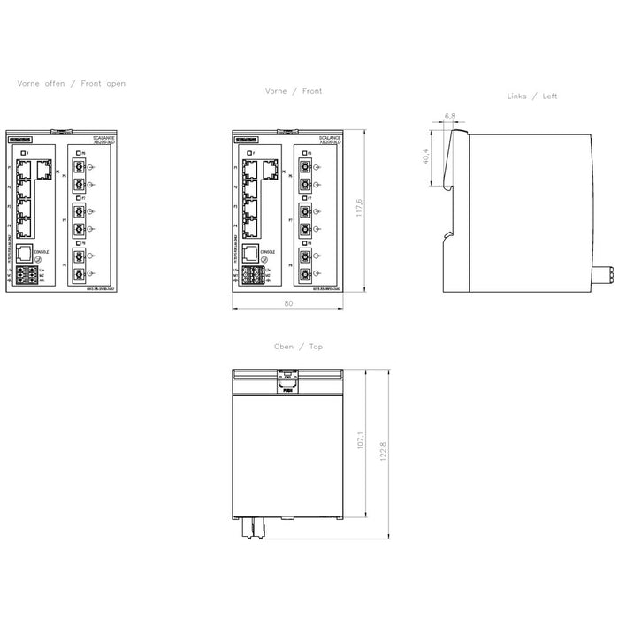 EAN 4047622178355 - Siemens 6GK5205-3BF00-2AB2 switch Gestionado imagen 5