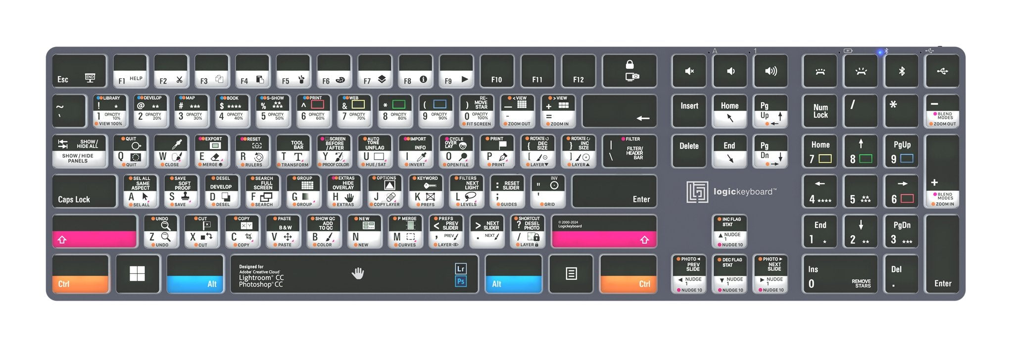 EAN 5707795023287 - Logickeyboard LKB-PSLR-TPC teclado Hogar / Oficina USB + Bluetooth QWERTY Francés Negro imagen 1