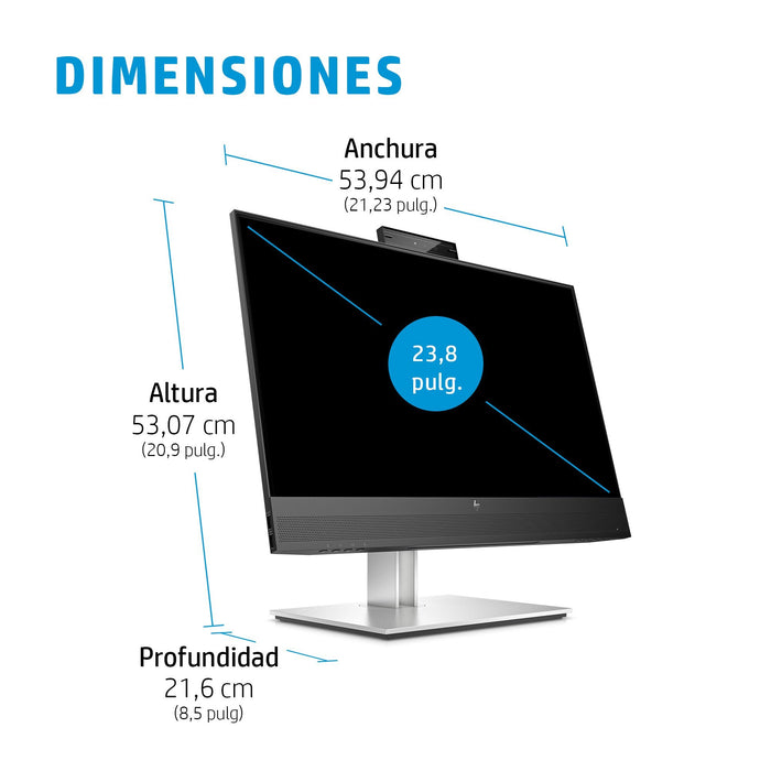 EAN 0195122021795 - HP E24mv G4 FHD Conferencing Monitor pantalla para PC 60,5 cm (23.8") 1920 x 1080 Pixeles Full HD LCD Neg imagen 10