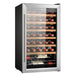 EAN 8435484027168 - Cecotec 02716 enfriador de vino Nevera de vino Independiente Negro, Plata, Transparente 34 botella(s) imagen 1