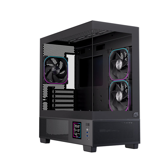 EAN 6977277360011 - Einarex EXCS-SM-51DR-B carcasa de ordenador Micro Torre Negro imagen 2