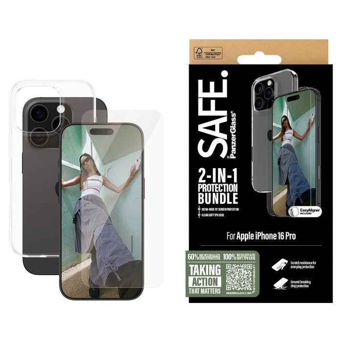 EAN 5715685003547 - PanzerGlass SAFE. by ® 2-in-1 Protection Bundle iPhone 16 Pro Protector de pantalla Apple 1 pieza(s) imagen 2