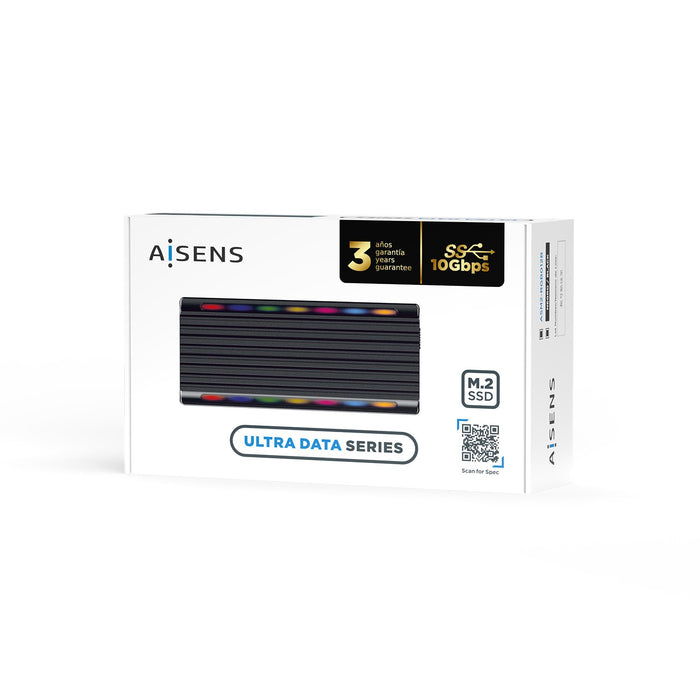 EAN 8436574706376 - AISENS ASM2-RGB012B caja para disco duro externo Caja externa para unidad de estado sólido (SSD) Negro imagen 7