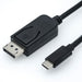EAN 7611990145867 - ROLINE 11.04.5846 adaptador de cable de vídeo 2 m DisplayPort USB Tipo C Negro imagen 1