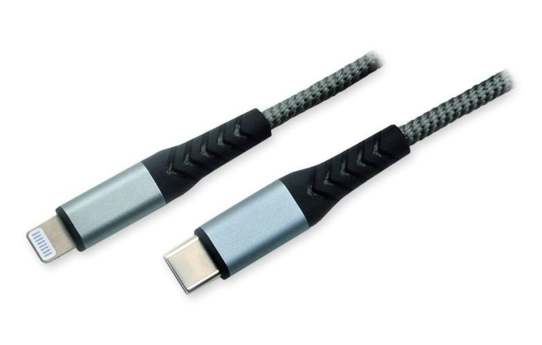 EAN 3700224766030 - MCL MC923-1C/LIZ-1M cable de conector Lightning Gris imagen 1