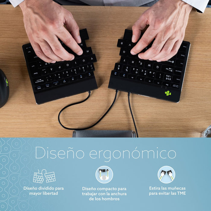 EAN 8719274490753 - R-Go Tools RGOSP-USWIBL teclado Oficina USB Inglés de EE. UU. imagen 9