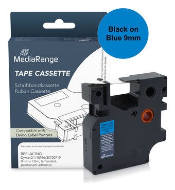EAN 4260664877141 - MediaRange MRDY40916 cinta para impresora de etiquetas Negro sobre azul D1 imagen 1