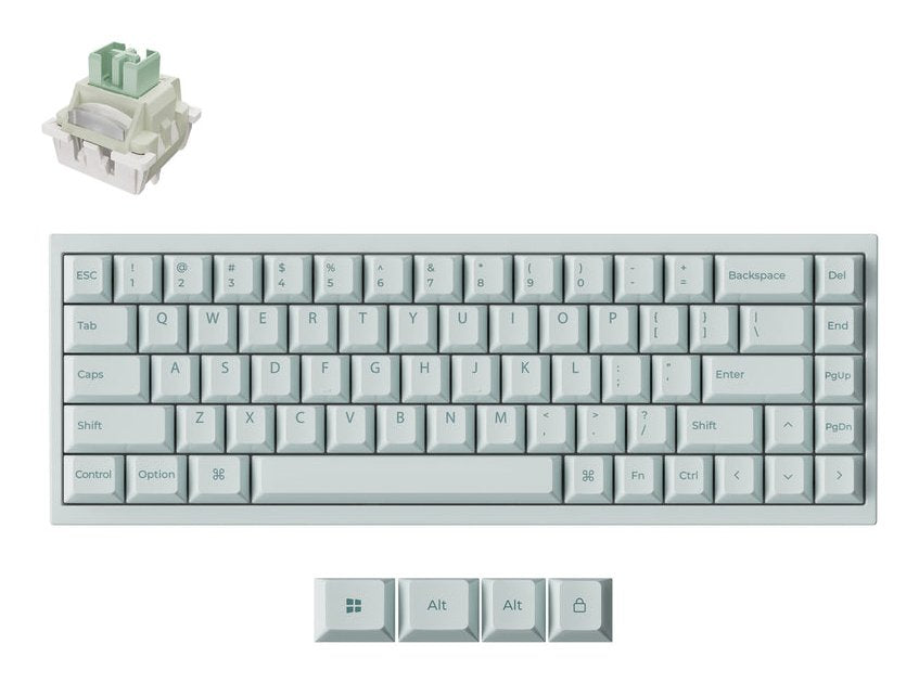 EAN 4894979045751 - Keychron Q16 HE 8K teclado Juego USB QWERTY Internacional de EE.UU. Verde claro imagen 1