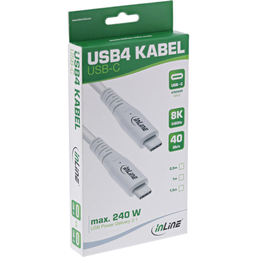 EAN 4043718316861 - InLine 35902W cable USB USB4 Gen 3x2 2 m USB C Blanco imagen 2