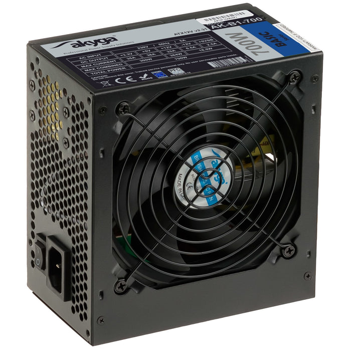 EAN 5901720135797 - Akyga AK-B1-700BE unidad de fuente de alimentación 700 W 24-pin ATX ATX Negro imagen 2