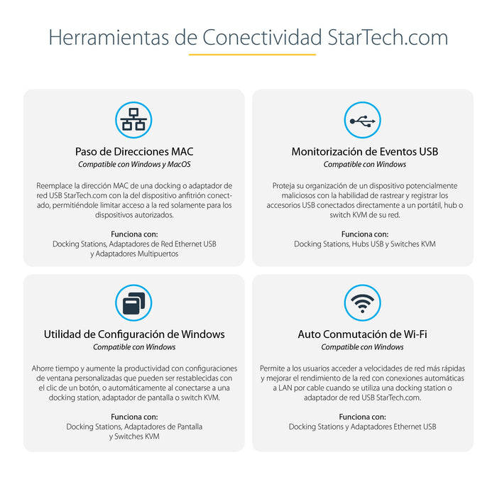 EAN 0065030895064 - StarTech.com TB4CDOCKUE base para portátil y replicador de puertos Alámbrico Negro, Gris imagen 11