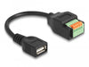 EAN 4043619660629 - DeLOCK 66062 cable USB USB 2.0 0,15 m USB A 5-pin terminal block Negro imagen 1