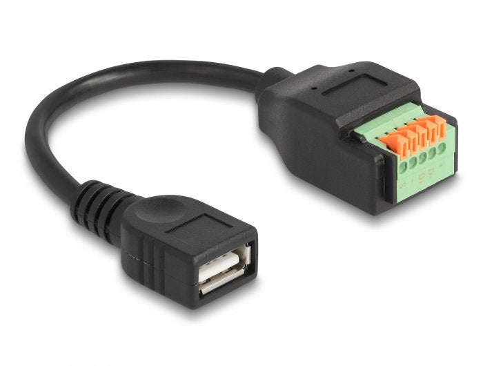 EAN 4043619660629 - DeLOCK 66062 cable USB USB 2.0 0,15 m USB A 5-pin terminal block Negro imagen 1