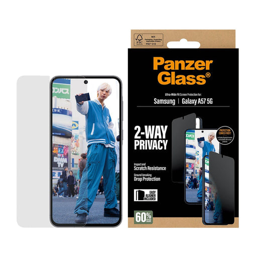 EAN 5715685034008 - PanzerGlass Privacy Screen Protector UWF - Clear - Samsung Galaxy A57 5G Protector de pantalla imagen 1