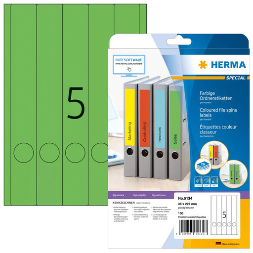 EAN 4008705051347 - HERMA 5134 etiqueta de impresora Verde Etiqueta para impresora autoadhesiva imagen 1