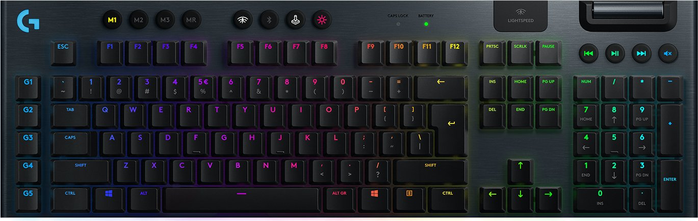 EAN 5099206099722 - Logitech G 920-010591 teclado Ratón incluido Juego RF Wireless + Bluetooth QWERTY Italiano Negro imagen 1