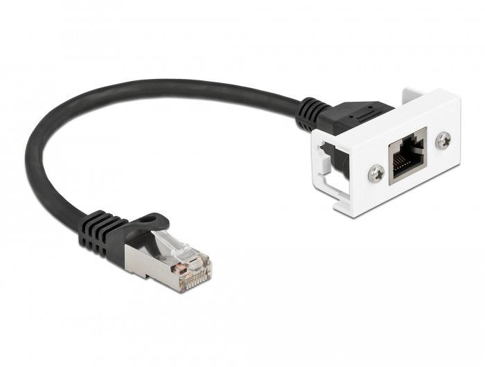 EAN 4043619871094 - DeLOCK 87109 cable de red Negro, Blanco 0,25 m Cat6a S/FTP (S-STP) imagen 1