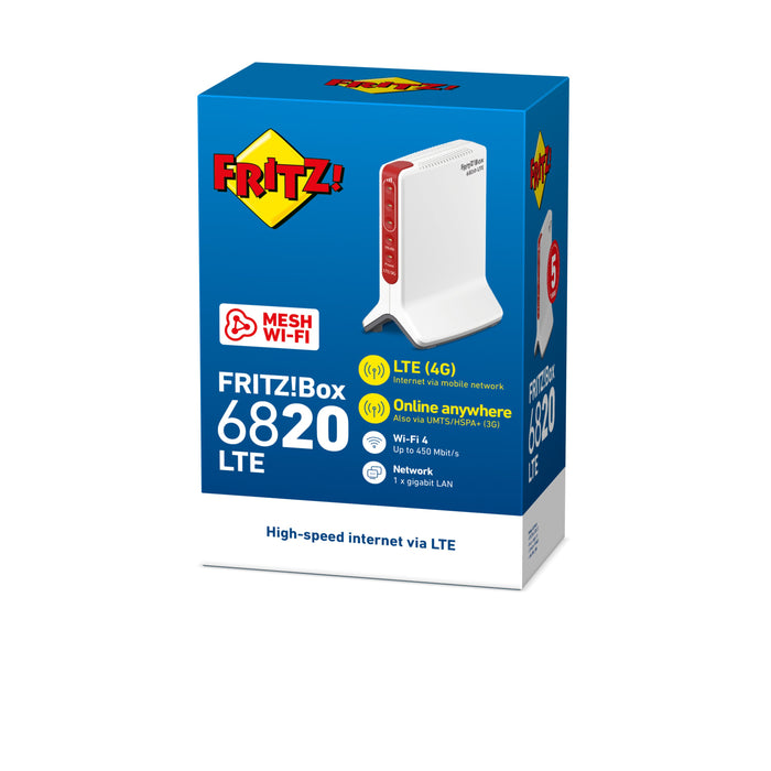 EAN 4023125030567 - Box FRITZ! 6820 LTE v4 Edition Internatio router inalámbrico Gigabit Ethernet Banda única (2,4 GHz) 4G Ro imagen 4