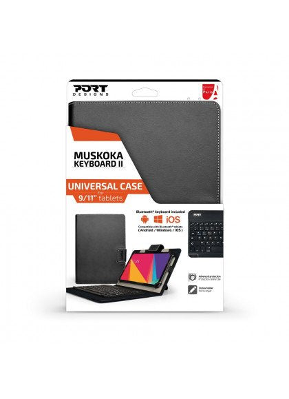 EAN 3567042015173 - Port Designs Muskoka Keyboard II 9/11 Francés Bluetooth Negro imagen 9