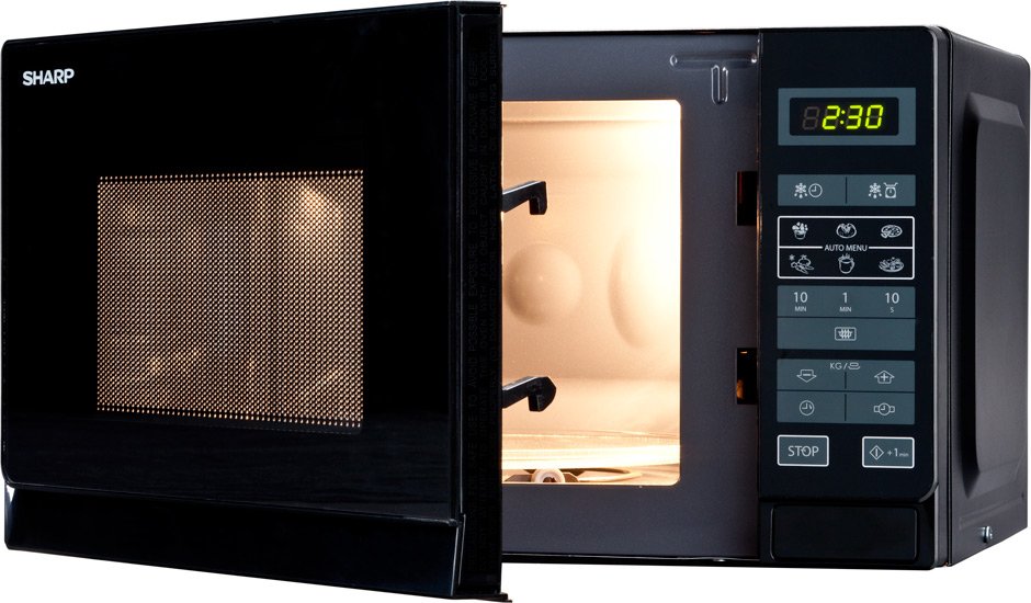 EAN 4974019744278 - Sharp Home Appliances R-242 BKW microondas Negro Solo microondas Encimera 20 L 800 W imagen 2