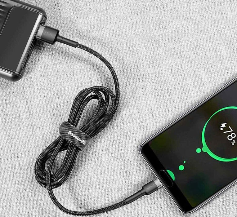 EAN 6953156278189 - Baseus Cafule cable USB USB 2.0 0,5 m USB A USB C 0,48 Gbit/s Negro imagen 5
