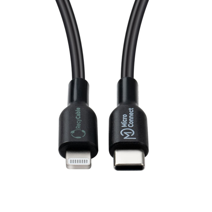 EAN 5715063597521 - Microconnect ECO-USB3.1CL1 cable de conector Lightning 1 m Negro imagen 3